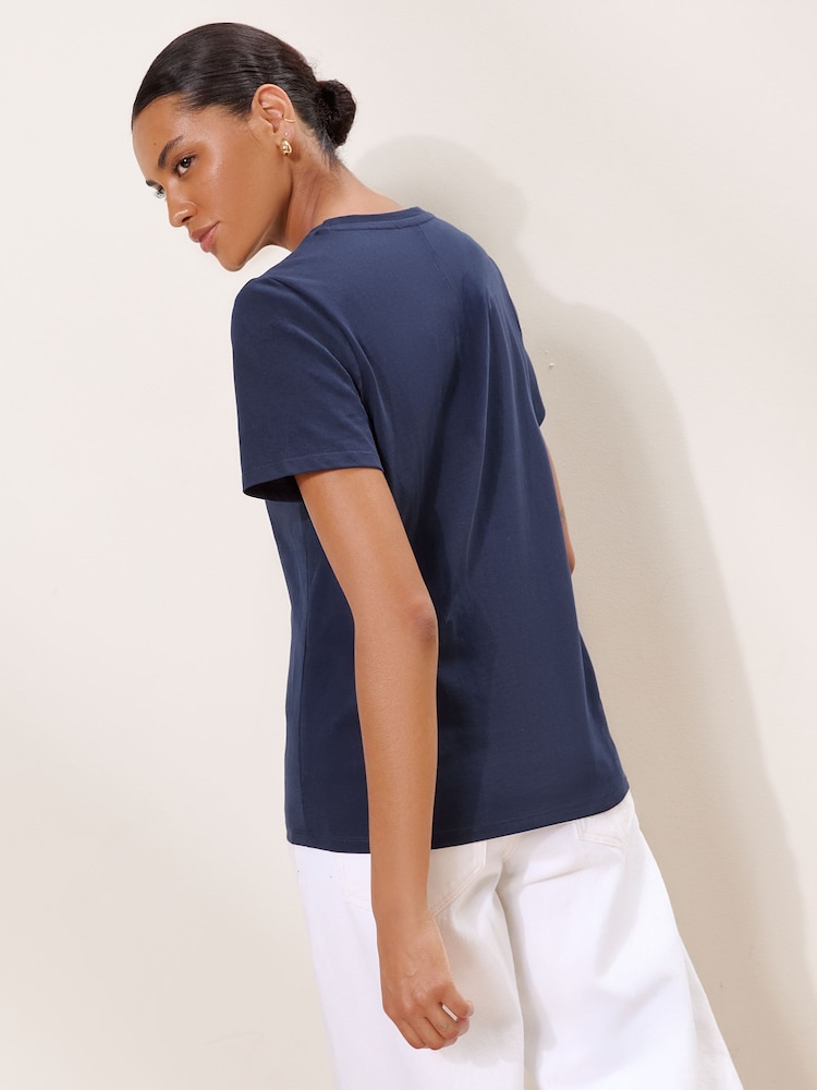 Lipsy Navy Blue Boyfriend Wear It With Love T-Shirt - Image 5 of 5 Lipsy Navy Blue Boyfriend Wear It With Love T-Shirt - Image 5 of 5