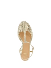 Dune London Metallic Harmoni Ballet Pumps - Image 5 of 6