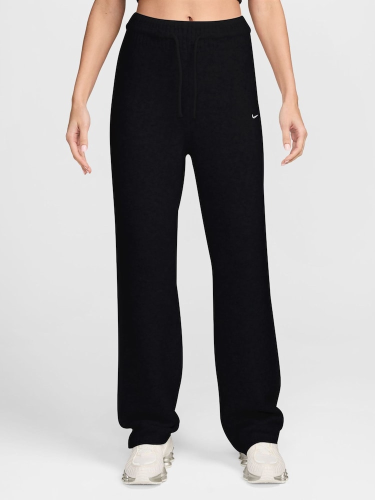 Nike Black Heather Sportswear Mid Rise Knit Joggers - Image 1 of 3