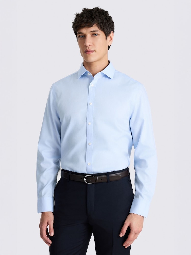 MOSS Blue Royal Oxford Non Iron Shirt - Image 1 of 3
