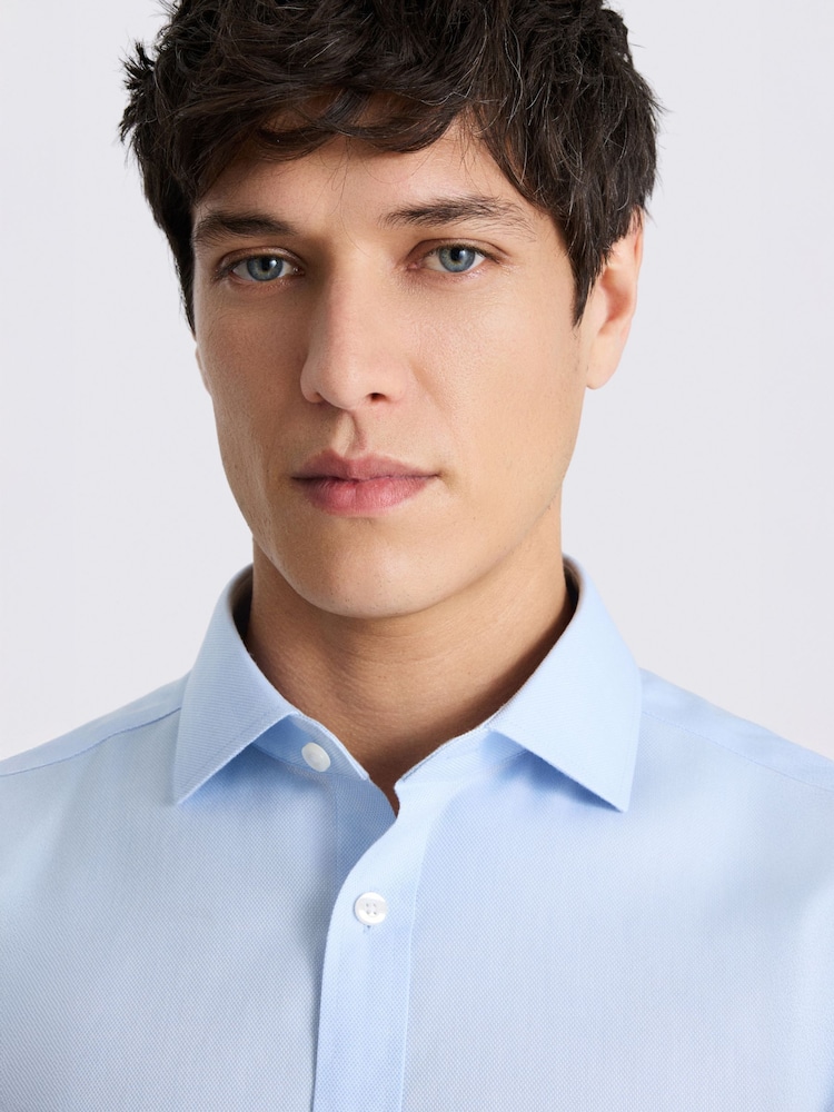 MOSS Blue Royal Oxford Non Iron Shirt - Image 2 of 3