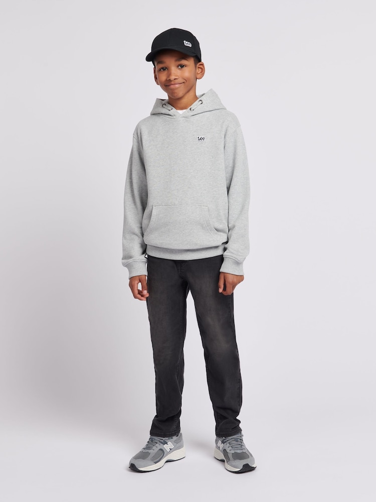 Lee Navy Blazer Badge Hoodie - Image 2 of 8 Lee Navy Blazer Badge Hoodie - Image 2 of 8