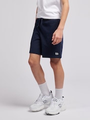Lee Navy Blazer Loopback Fleece Badge Shorts - Image 4 of 8