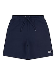 Lee Navy Blazer Loopback Fleece Badge Shorts - Image 6 of 8