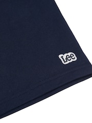 Lee Navy Blazer Loopback Fleece Badge Shorts - Image 8 of 8