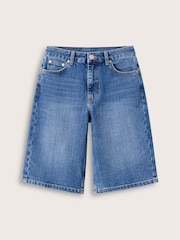 Baukjen Blue Britney Cotton Stretch Denim Shorts - Image 5 of 5