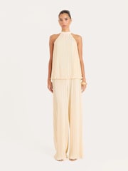 4th & Reckless Plisse Wide Leg Trousers - תמונה 1 מתוך 4