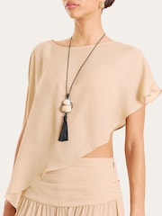 4th & Reckless Cream Cape Poncho Blouse - Image 1 of 4