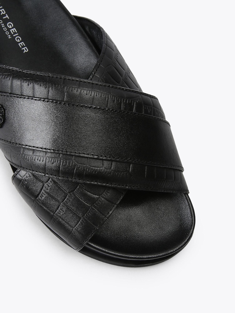 Kurt Geiger London Black Baron Sandals - Image 5 of 5