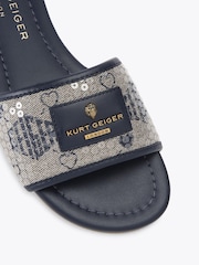 Kurt Geiger London Blue Chiswick Flat Sandals - Image 4 of 4