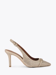 Kurt Geiger London Gold Kingsley Slingback Heel Sandals - Image 1 of 4