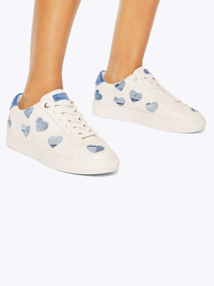 Kurt Geiger London Blue Lane Love Trainers - Image 1 of 5 Kurt Geiger London Blue Lane Love Trainers - Image 1 of 5