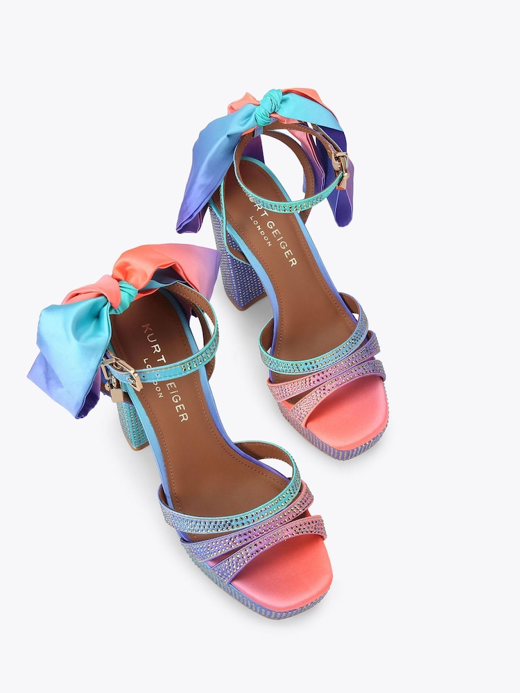 Kurt Geiger London Pink Brixton Flat Sandals - Image 2 of 4 Kurt Geiger London Pink Brixton Flat Sandals - Image 2 of 4