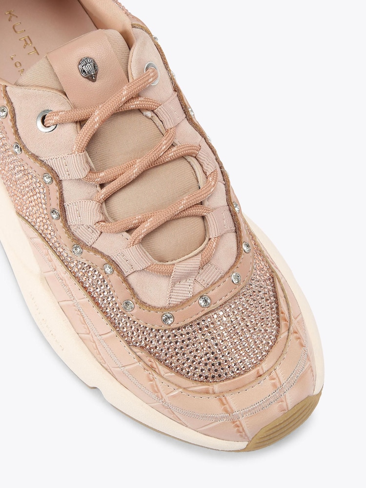 Kurt Geiger London Blush Pink Sporty Trainers - Image 4 of 4 Kurt Geiger London Blush Pink Sporty Trainers - Image 4 of 4