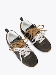 Kurt Geiger London Dark Brown Slim Runner Pumps - Image 2 of 4