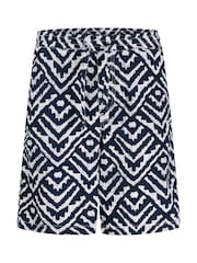 JACK & JONES JUNIOR Blue Seersucker Shorts - Image 1 of 4
