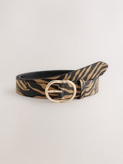 Animal Tiger Print - Cinturón de PU de corte estándar - Imagen 1 de 3