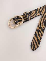 Animal Tiger Print - Cinturón de PU de corte estándar - Imagen 3 de 3
