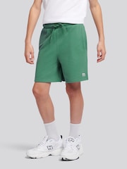 綠色 - Lee Loopback Fleece Badge Shorts - 圖片 1/5