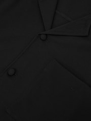 Reiss Black Russo Cuban-Collar Short-Sleeve Shirt - Image 6 of 6