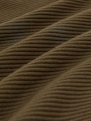 Reiss Khaki Green Lorna Asymmetric Draped Knitted Jumper - Image 6 of 6