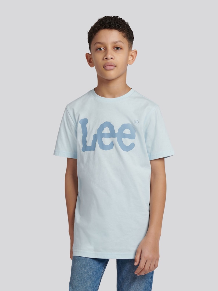 Lee Blue Wobbly Graphic T-Shirt - Image 1 of 5