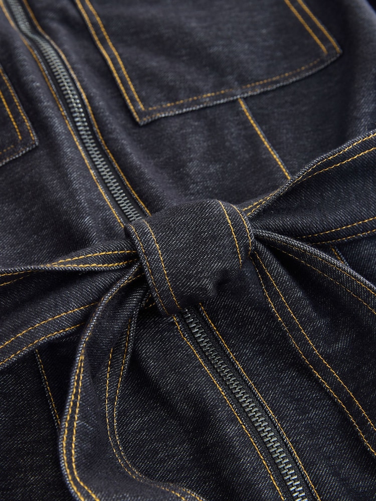 Noir - Combinaison en jersey de denim - Image 3 de 3 Noir - Combinaison en jersey de denim - Image 3 de 3