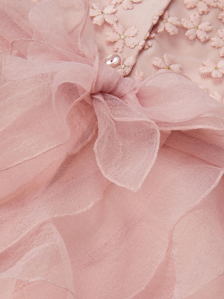 Monsoon Pink Baby Daisy Ruffle Party Dress - Image 3 of 3