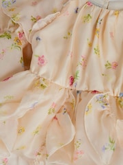 Monsoon Pink Ditsy Floral Ruffle Party Dress - Image 3 of 3