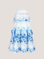 Monsoon Rose Print Bow Party Dress - Imaginea 3 din 4