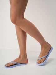 Crew Clothing Blue Flip Flops - Image 1 of 2