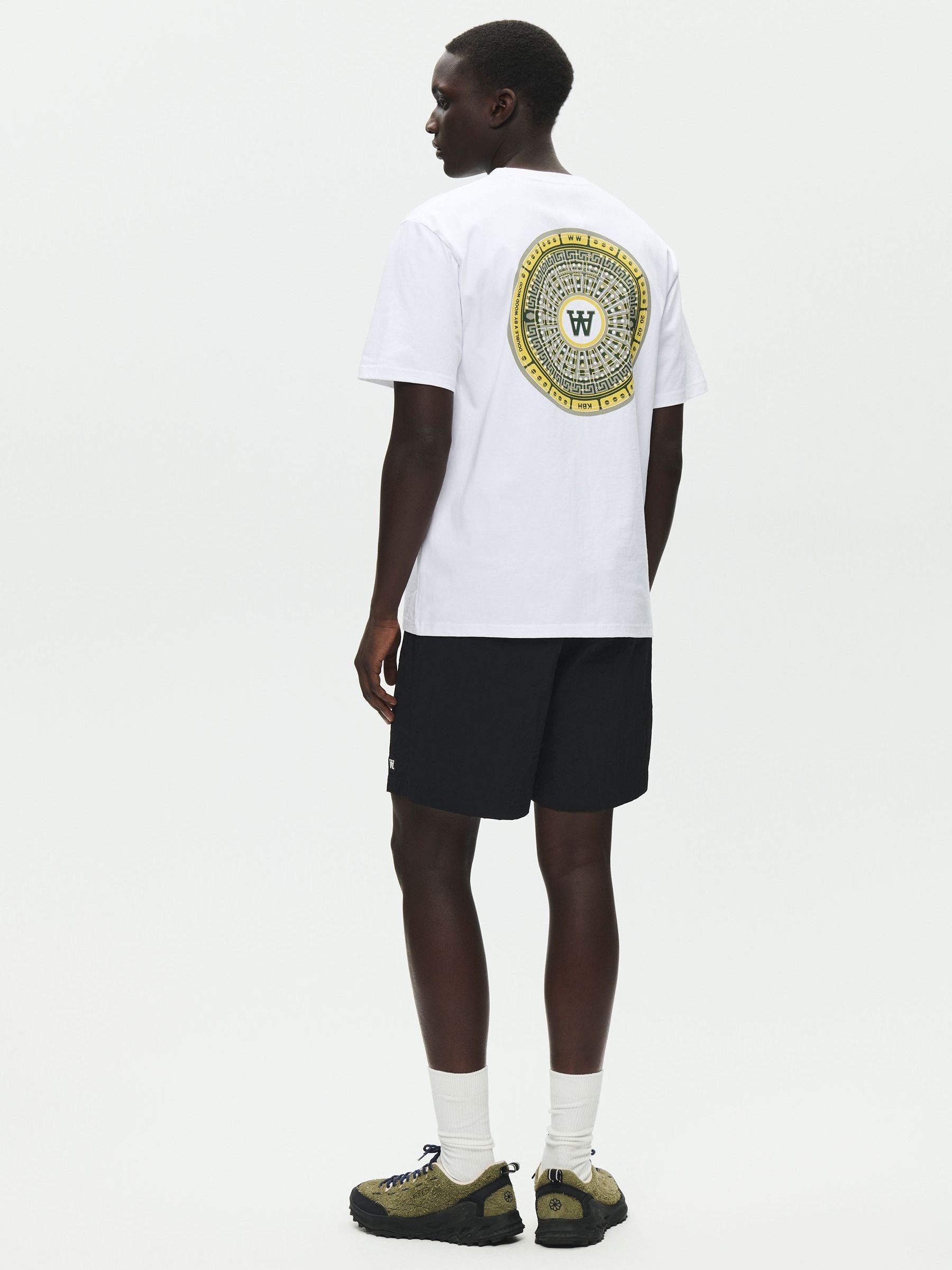 Buy Double A by Wood Wood White Ace Cover T-Shirt from Next USA