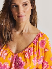 Figleaves Pink Tiered Mini Beach Dress - Image 4 of 4