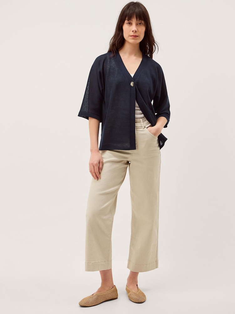 Monsoon Blue Bath Short Sleeve Cardigan - Image 1 of 4