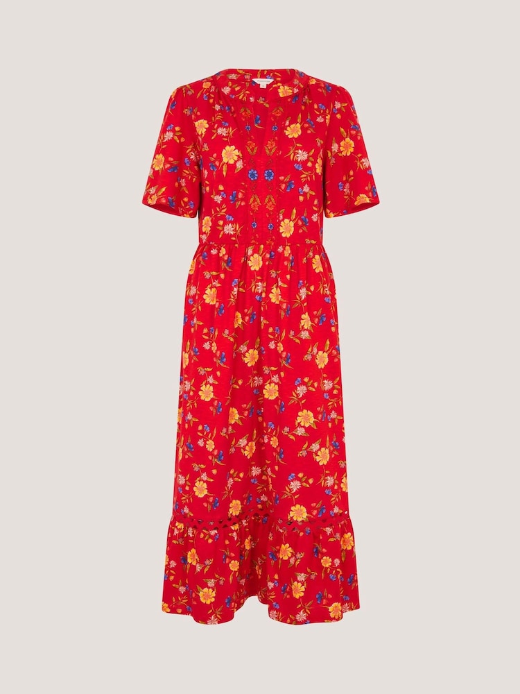 Monsoon Libby Floral Jersey Midi Dress - Image 5 of 5 Monsoon Libby Floral Jersey Midi Dress - Image 5 of 5