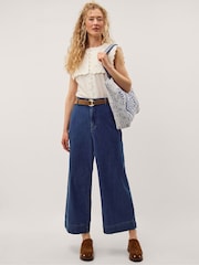 Monsoon Blue Wendy Wide Leg Jeans - Image 2 of 4