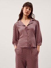 Monsoon Pink Netta Floral Print Blouse - Image 1 of 5