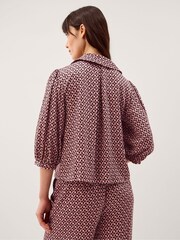 Monsoon Pink Netta Floral Print Blouse - Image 4 of 5