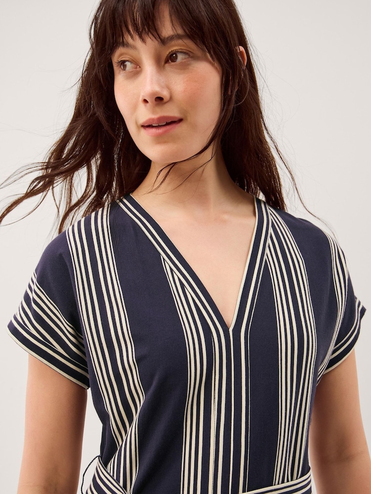 Monsoon Shilta Stripe Jersey Maxi Dress - Image 2 of 5