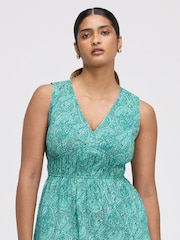 Rochie midi cu etaje din bumbac Finery Shannon - Imaginea 3 din 4