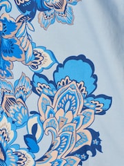 Adrianna Papell Blue Printed Dress - Image 6 of 6