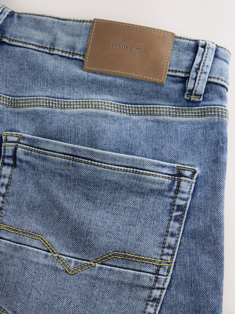 Mid Blue Skinny Fit Comfort Stretch Jeans - Image 10 of 10 Mid Blue Skinny Fit Comfort Stretch Jeans - Image 10 of 10