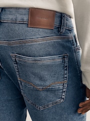 Mid Blue Skinny Fit Comfort Stretch Jeans - Image 5 of 10