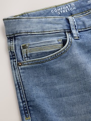 Mid Blue Skinny Fit Comfort Stretch Jeans - Image 8 of 10