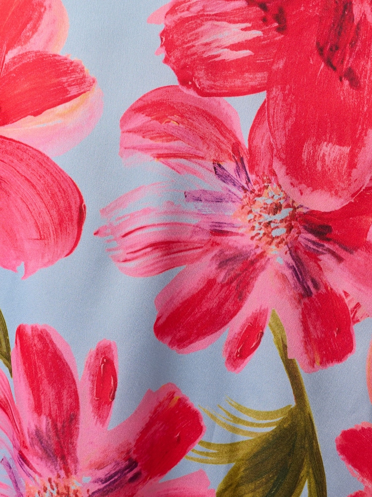 فستان كريب مورّد بطول الكاحل من Adrianna Papell - Image 6 of 6 فستان كريب مورّد بطول الكاحل من Adrianna Papell - Image 6 of 6