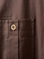 Celtic & Co. Brown Belted Safari Midi Shirt Dress - Image 8 of 9