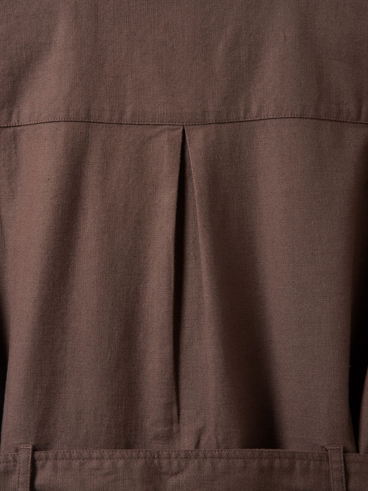 Celtic & Co. Brown Belted Safari Midi Shirt Dress - Image 9 of 9