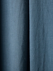 Celtic & Co. Blue Linen Blend Sleeveless V-Neck Maxi Swing Dress - Image 7 of 8