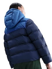 Nike Obsidian Navy Colour Block Puffer Jacket - Image 4 of 7