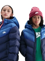 Nike Obsidian Navy Colour Block Puffer Jacket - Image 5 of 7